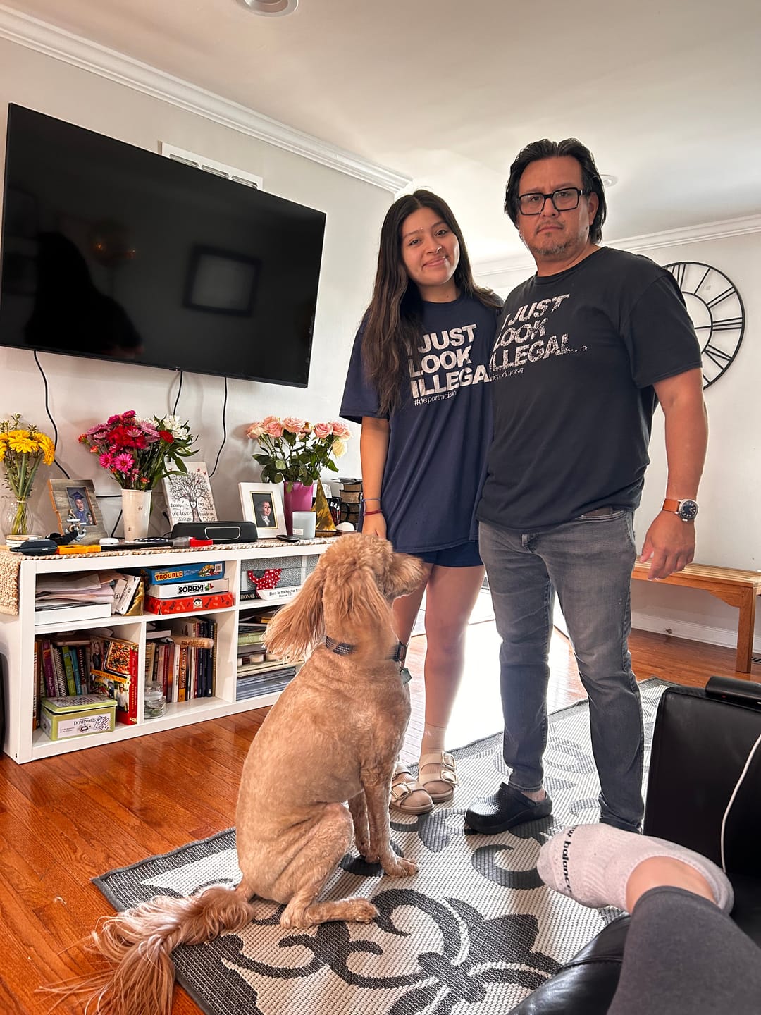 Customer photo review of I Just Look Illegal Chingon OG T-Shirt