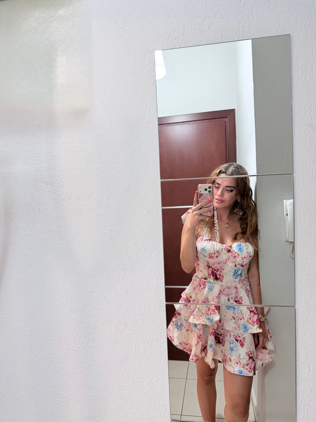 Customer photo review of Floral mini φόρεμα