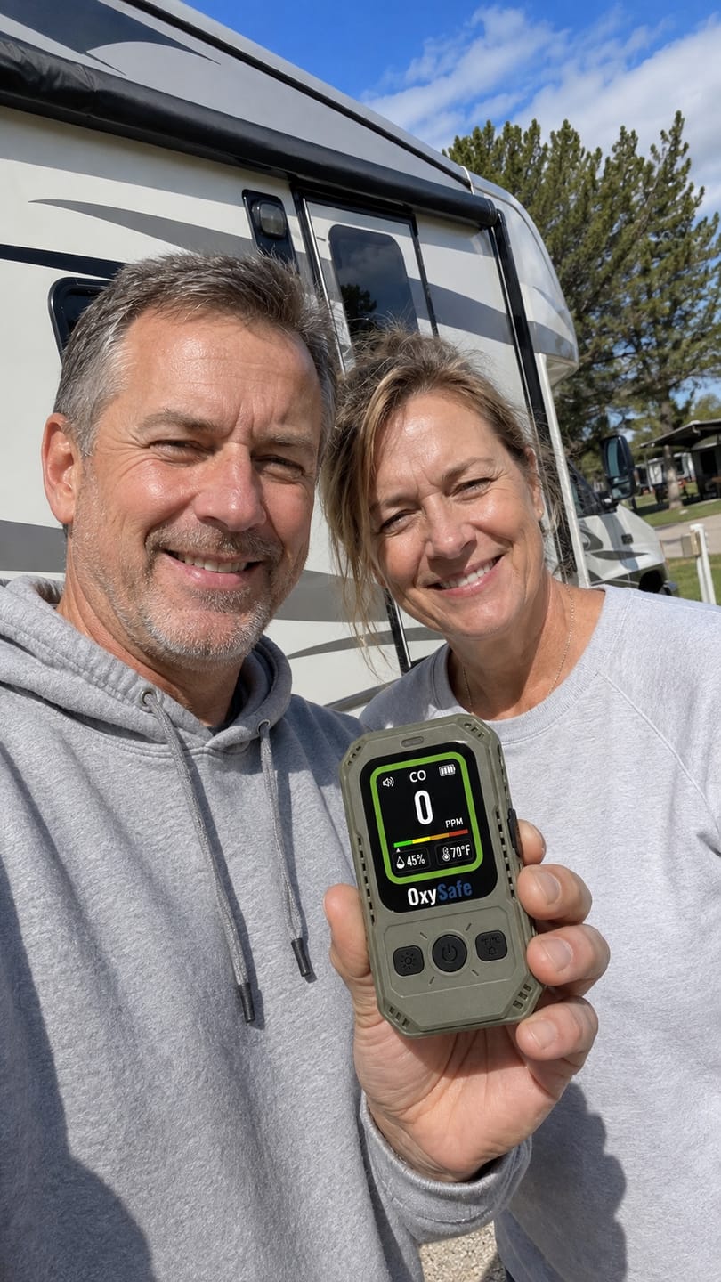 Customer photo review of OxySafe™ OffGrid RV & Motorhome CO Detector