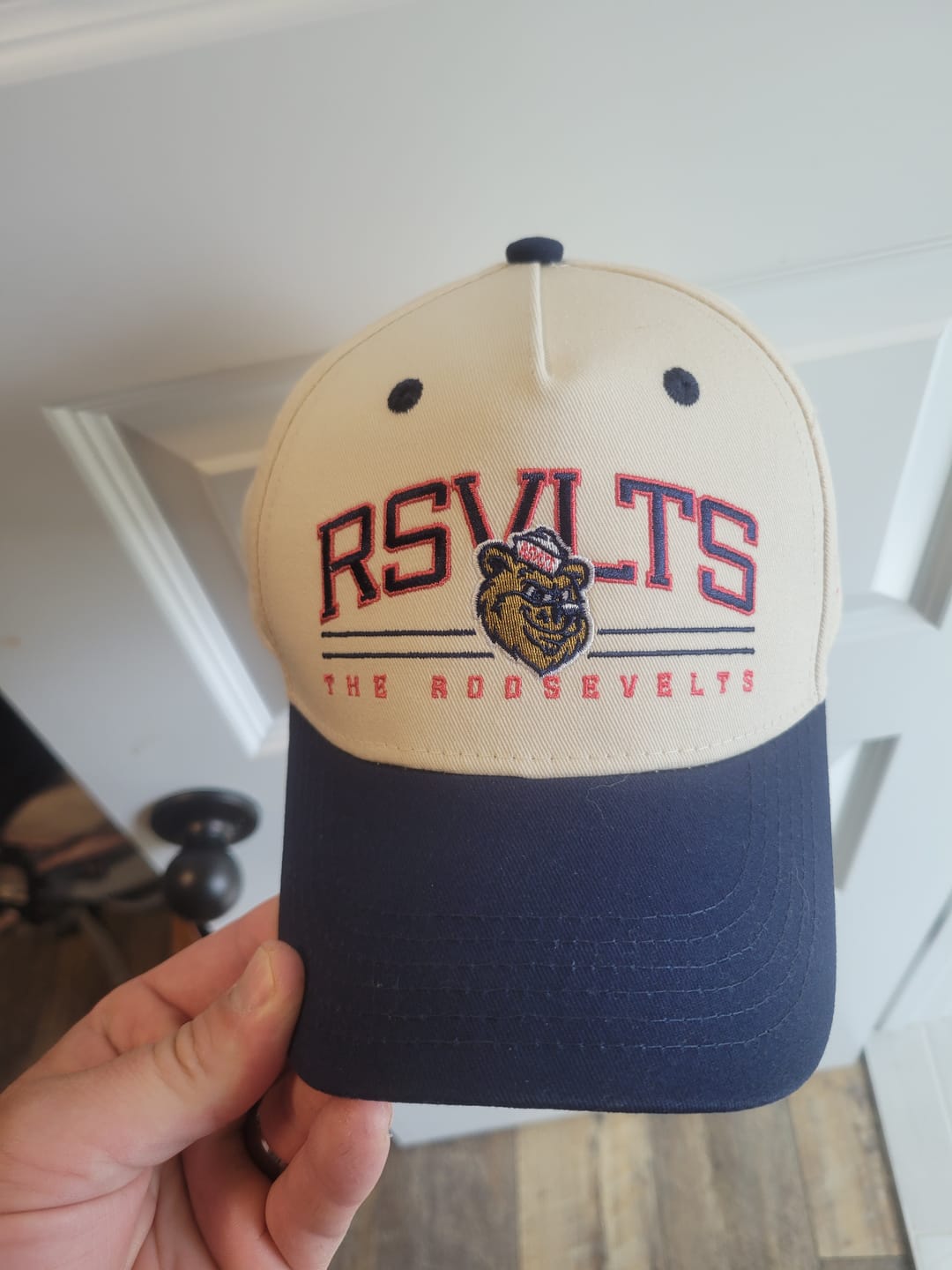 Customer photo review of The Roosevelts Bears – 5-Panel Curved Brim Hat