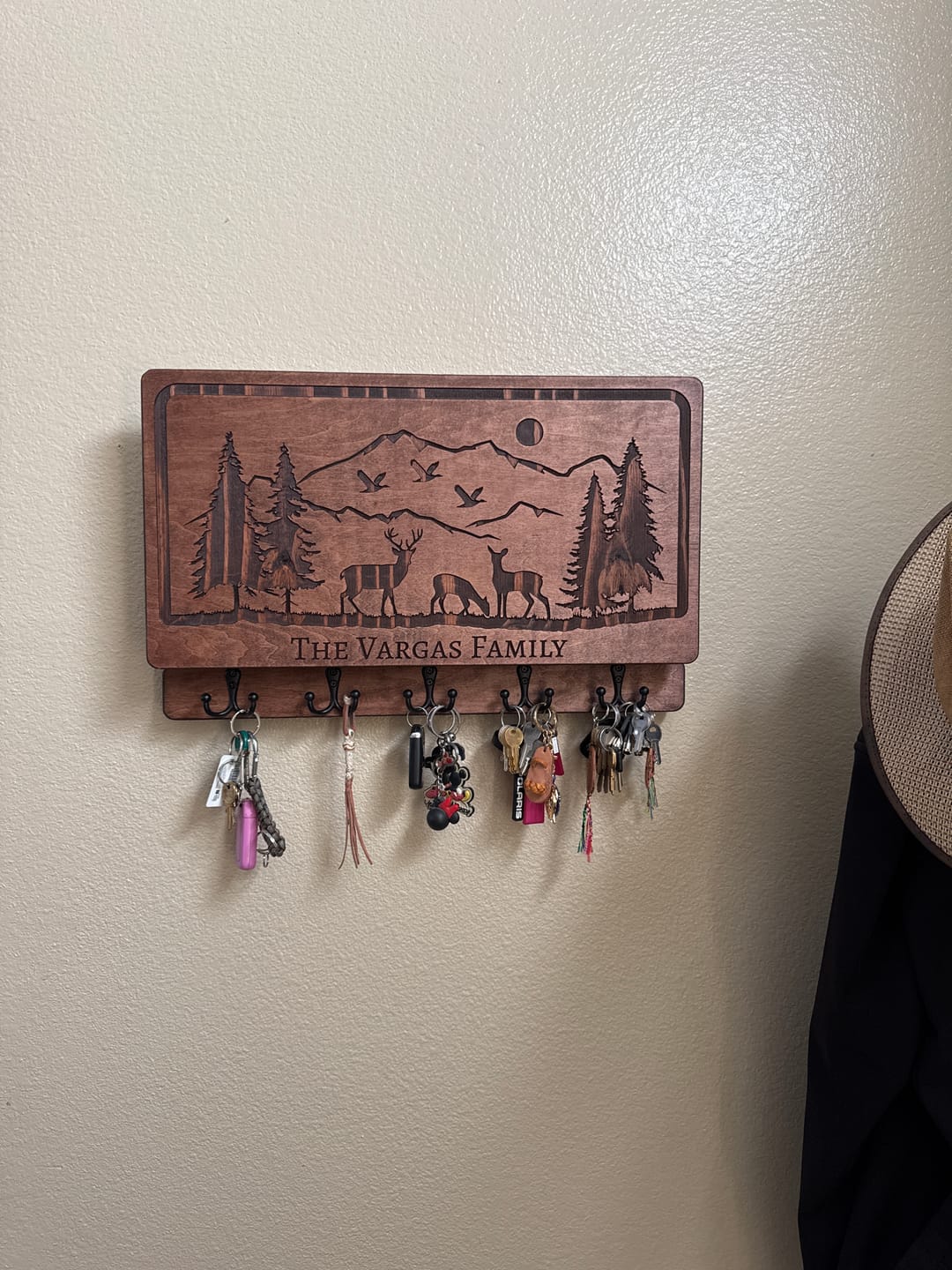 Customer photo review of PERSONALIZABLE DEER SCENE