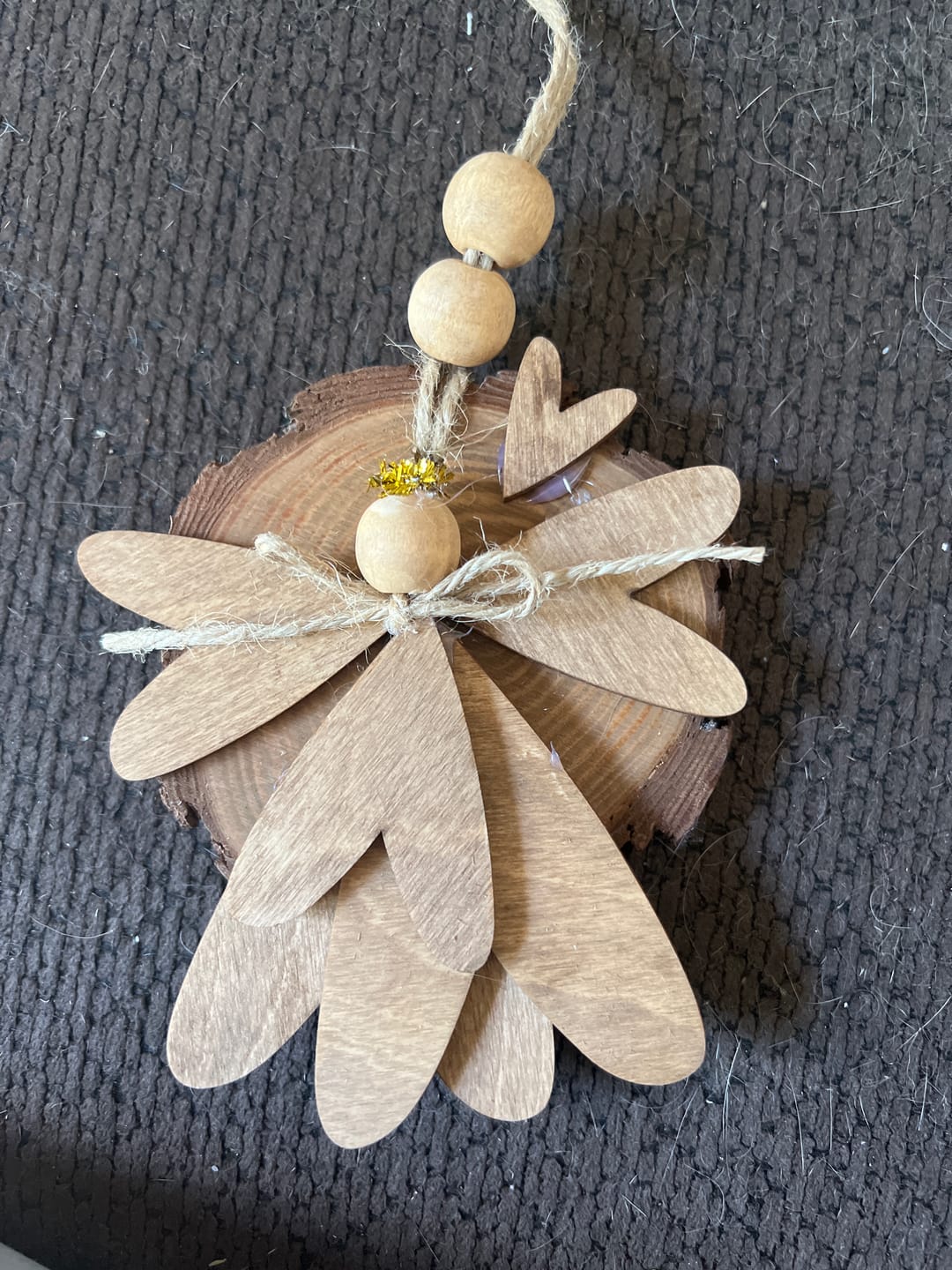 Customer photo review of Unfinished Wood Primitive Heart Shape | Valentine's Day | Craft Cutout | Up to 46"