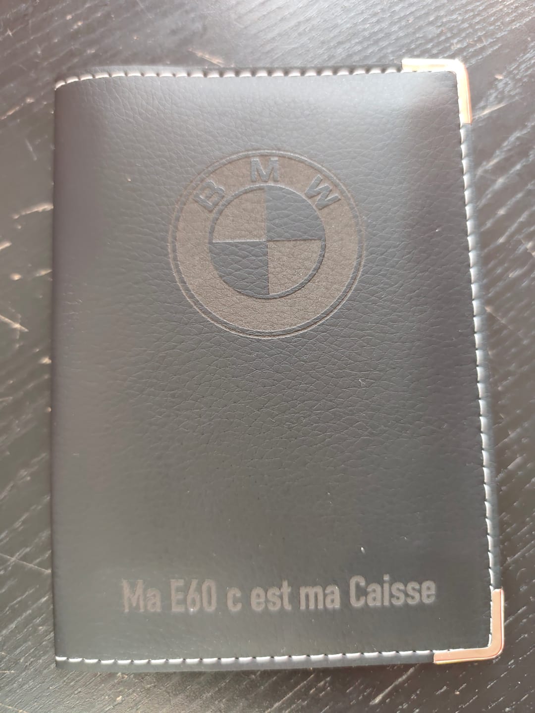 Customer photo review of Porte Carte Grise Personnalisé