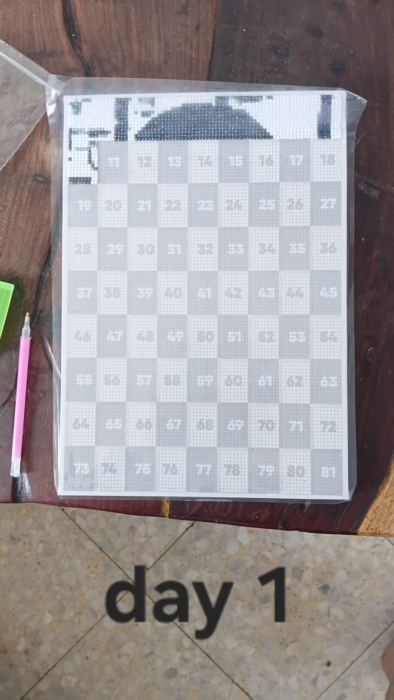 Customer photo review of ציור יהלומים לפי תמונה אישית QBRIX
