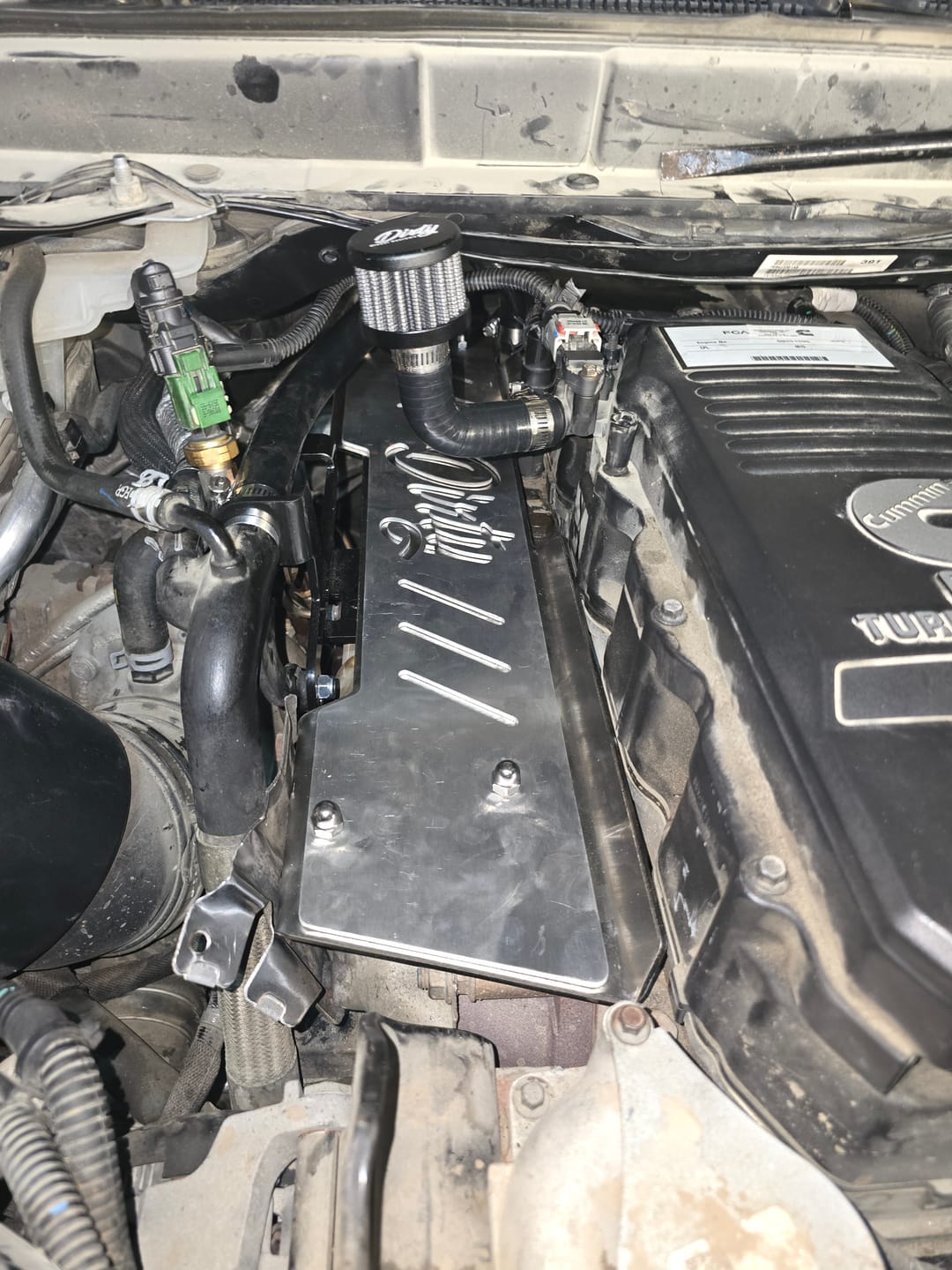 Customer photo review of 2009-2024 Cummins Exhaust Manifold Heat Shield (I67-EXH-A148)