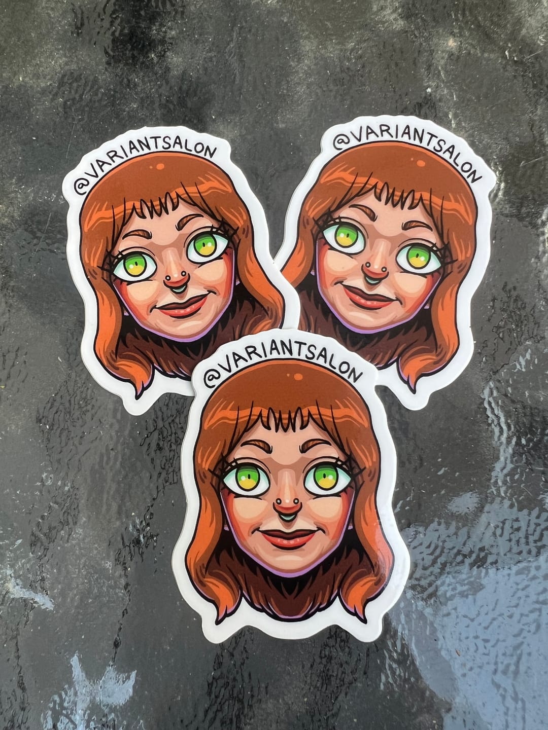 Customer photo review of Cut to Shape Stickers