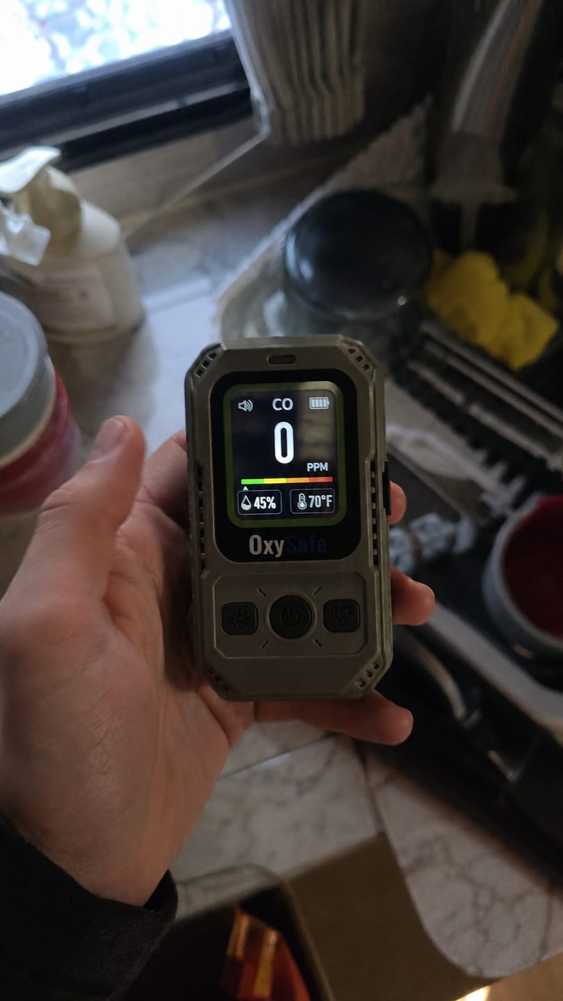 Customer photo review of OxySafe™ OffGrid RV & Motorhome CO Detector