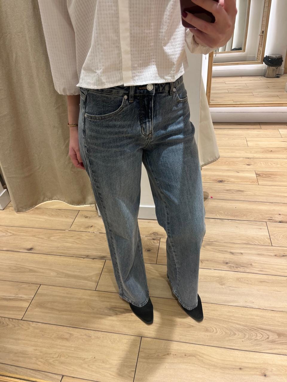 Customer photo review of Pantalón Básico Denim Blue