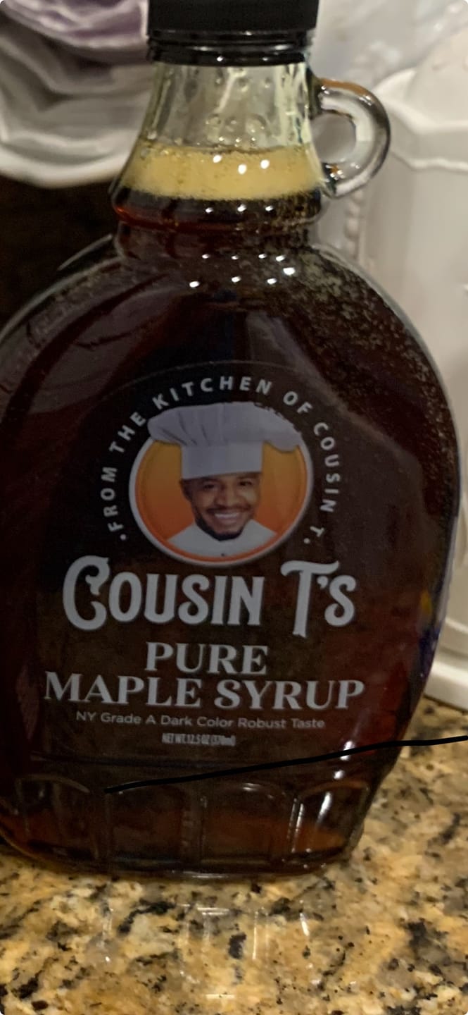 Customer photo review of Cousin T's Blackberry Syrup