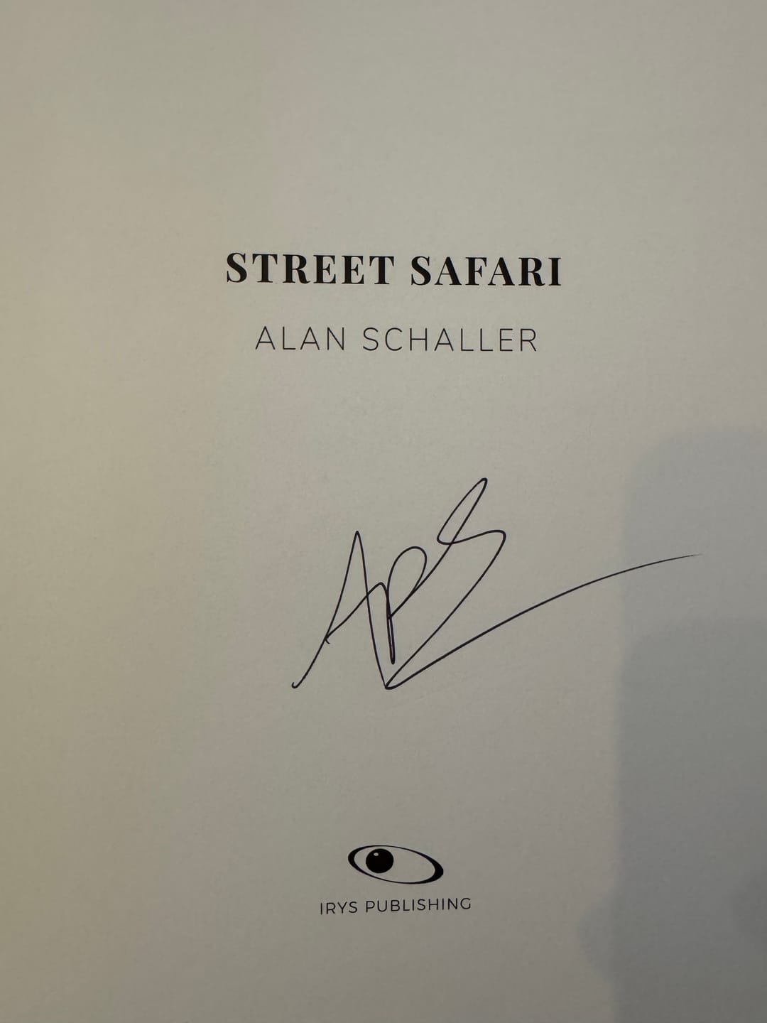 Customer photo review of Street Safari by Alan Schaller – Signed First Edition (Signature Included for the First 400 Orders)