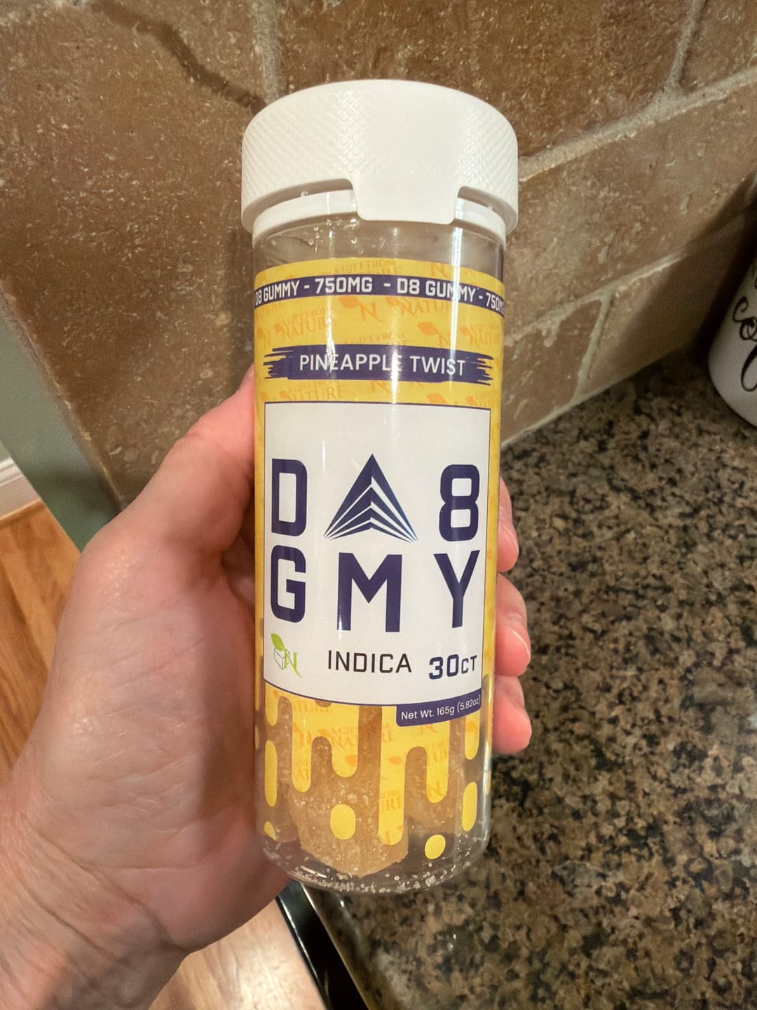 Customer photo review of DELTA 8 GUMMIES - 30CT Pineapple Twist 750mg (25mg ea.) – INDICA