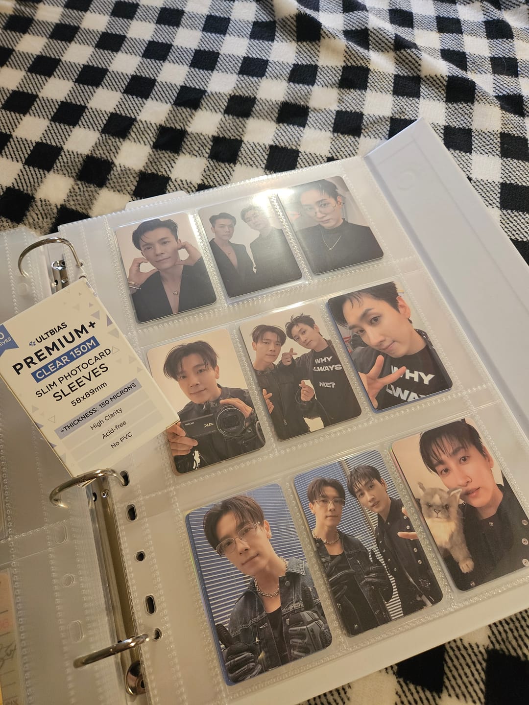Customer photo review of 150M Photocard Sleeves - Slim - Clear