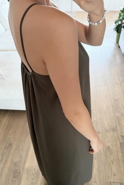 Customer photo review of Robe longue bohème dos nu à fines bretelles