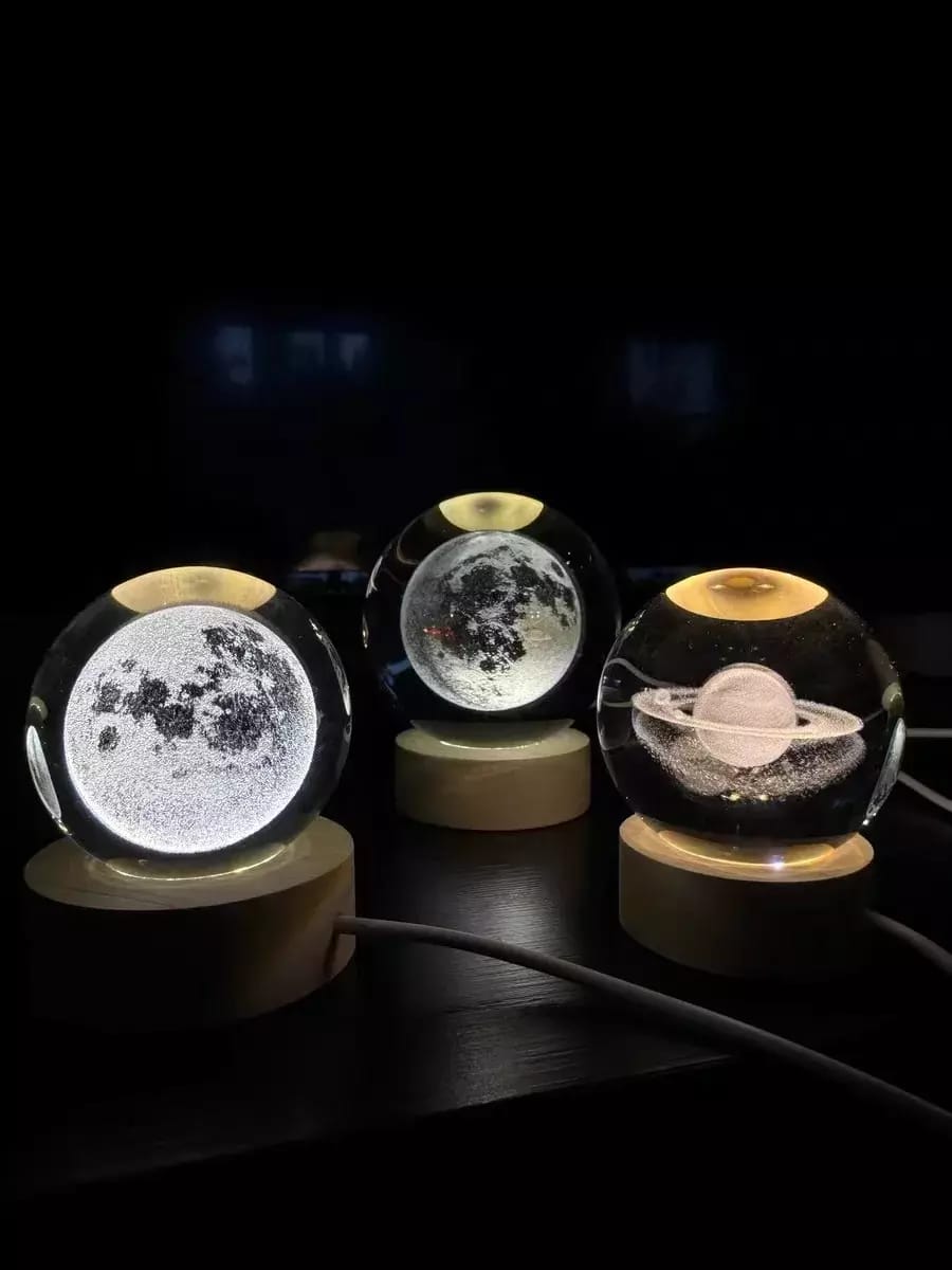 Customer photo review of AstroSphere Crystal Lamp – Moon Lamp & Saturn Lamp