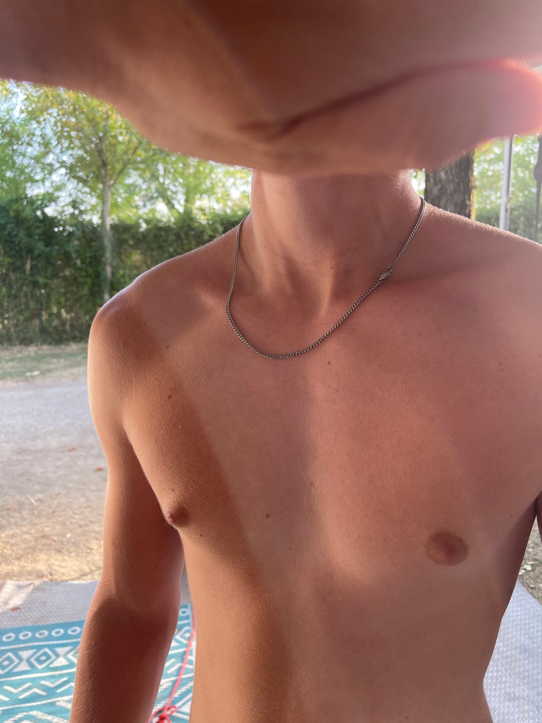 Customer photo review of Cuban Chain 3MM (Silver Plated)