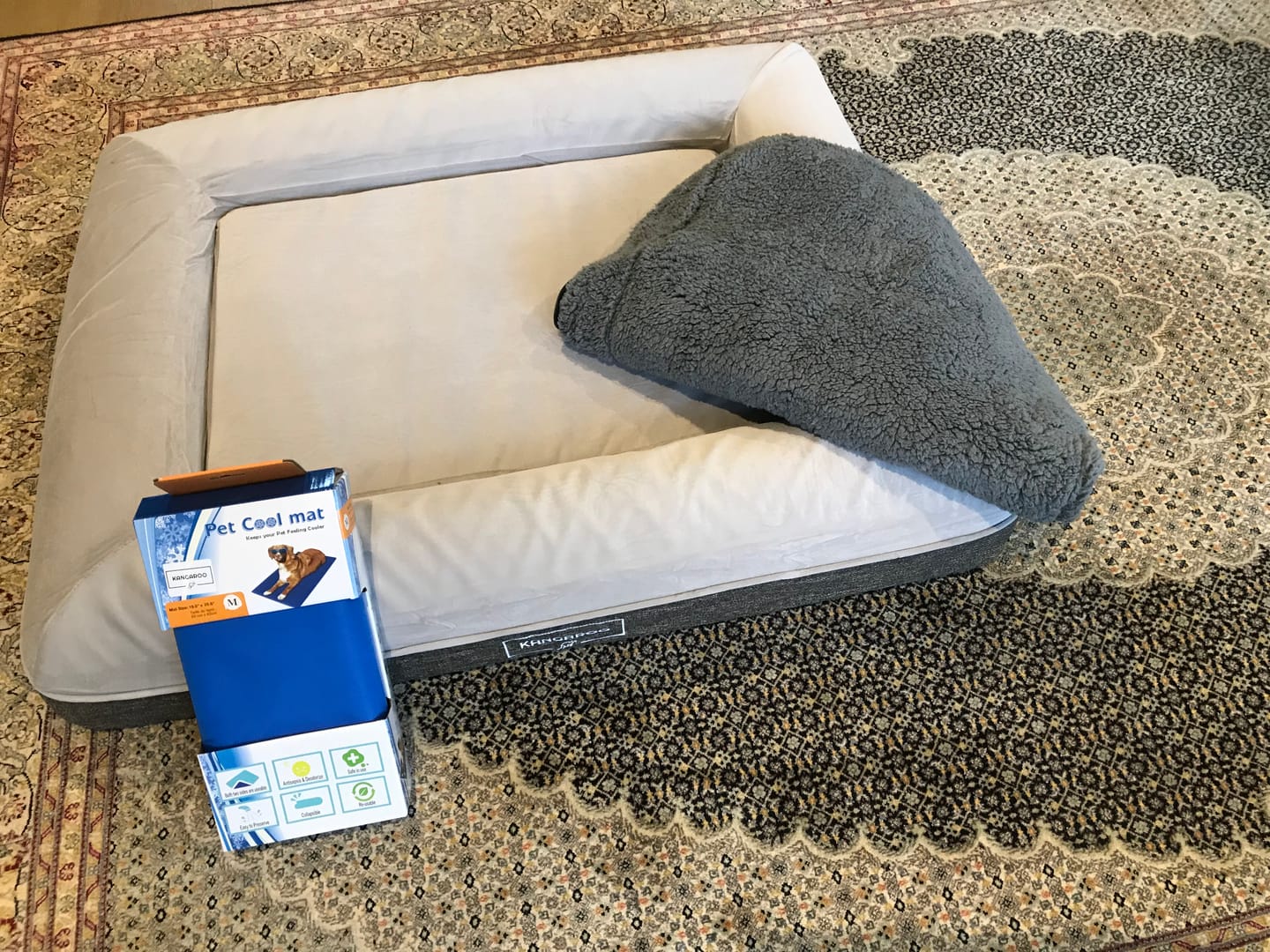 Customer photo review of Summer Self Cooling Mat For Kangaroo Bed [All-Season Package]