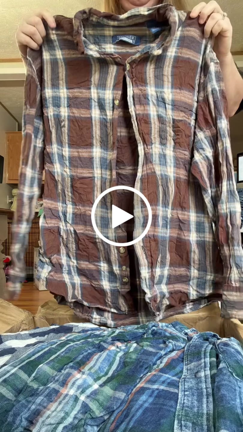 Customer video review of Men's Flannel Shirts Bale