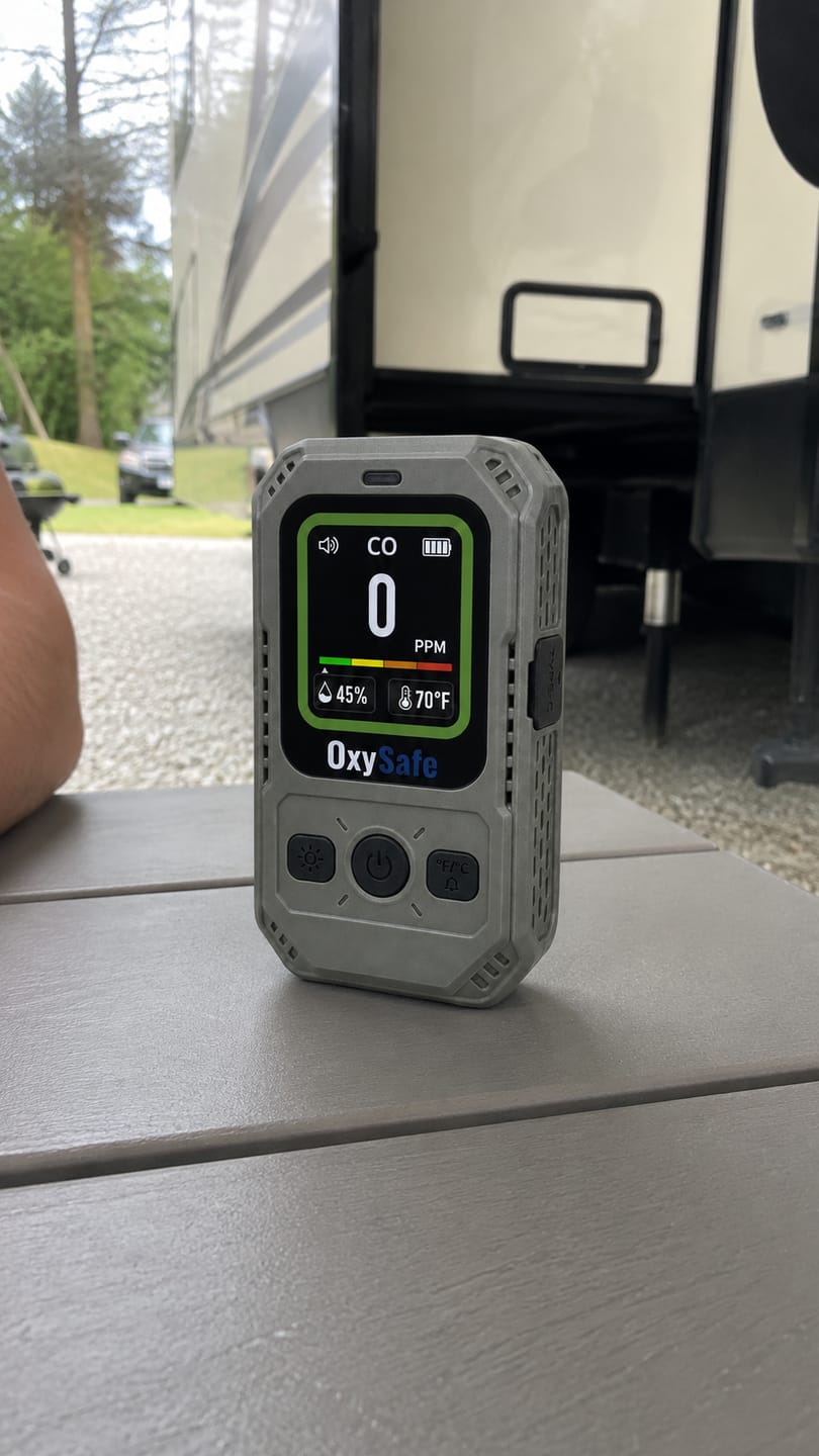 Customer photo review of OxySafe™ OffGrid RV & Motorhome CO Detector