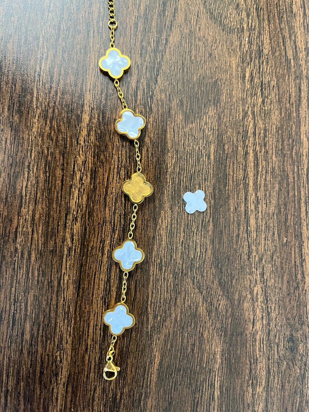 Customer photo review of White Clover Bracelet
