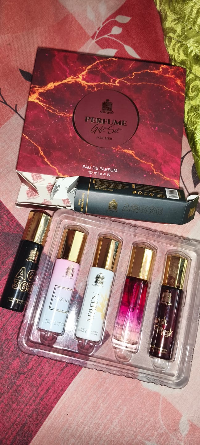 Customer photo review of Perfume Gift Set For Women 4 Pcs Set of Premium Perfume Spray