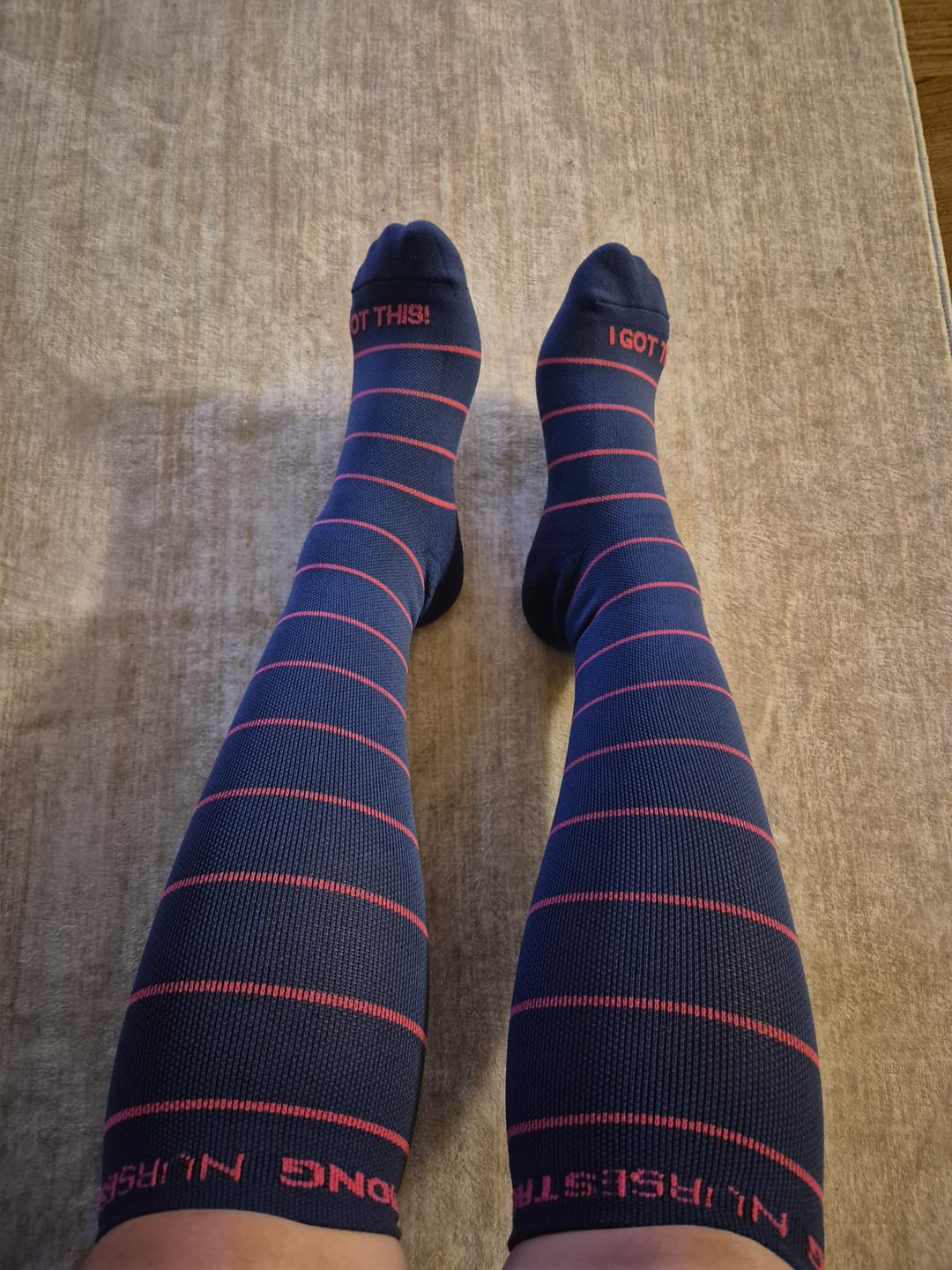 Customer photo review of NurseStrong Performance Compression Socks