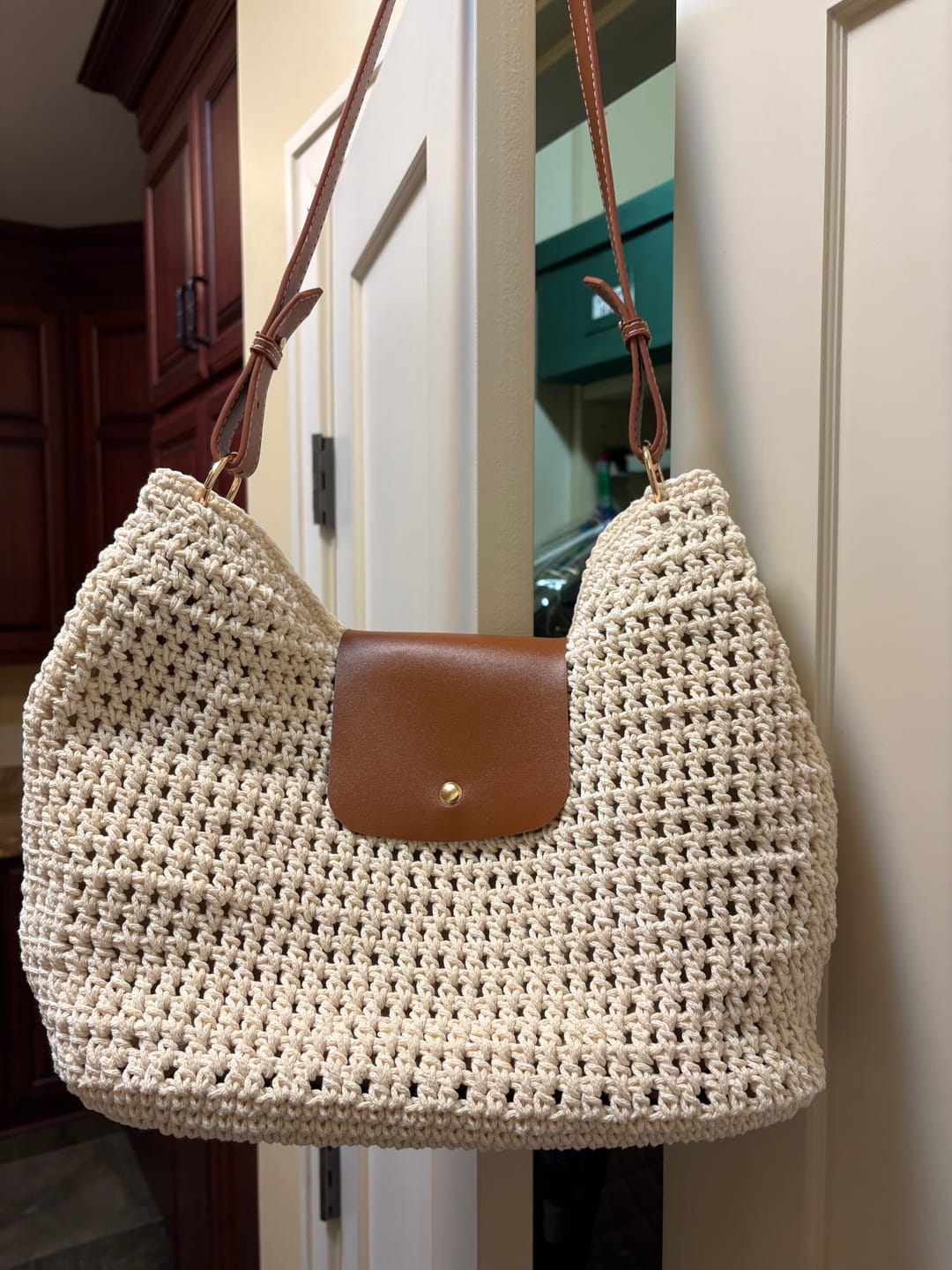 Customer photo review of Sunny Weekend Hobo Crochet Kit