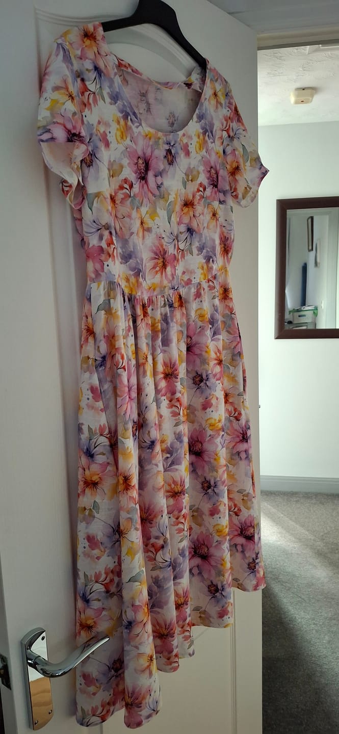 Customer photo review of Garden Delight Linen Viscose Fabric
