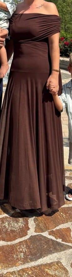 Customer photo review of Daniella Mesh Maxi Dress