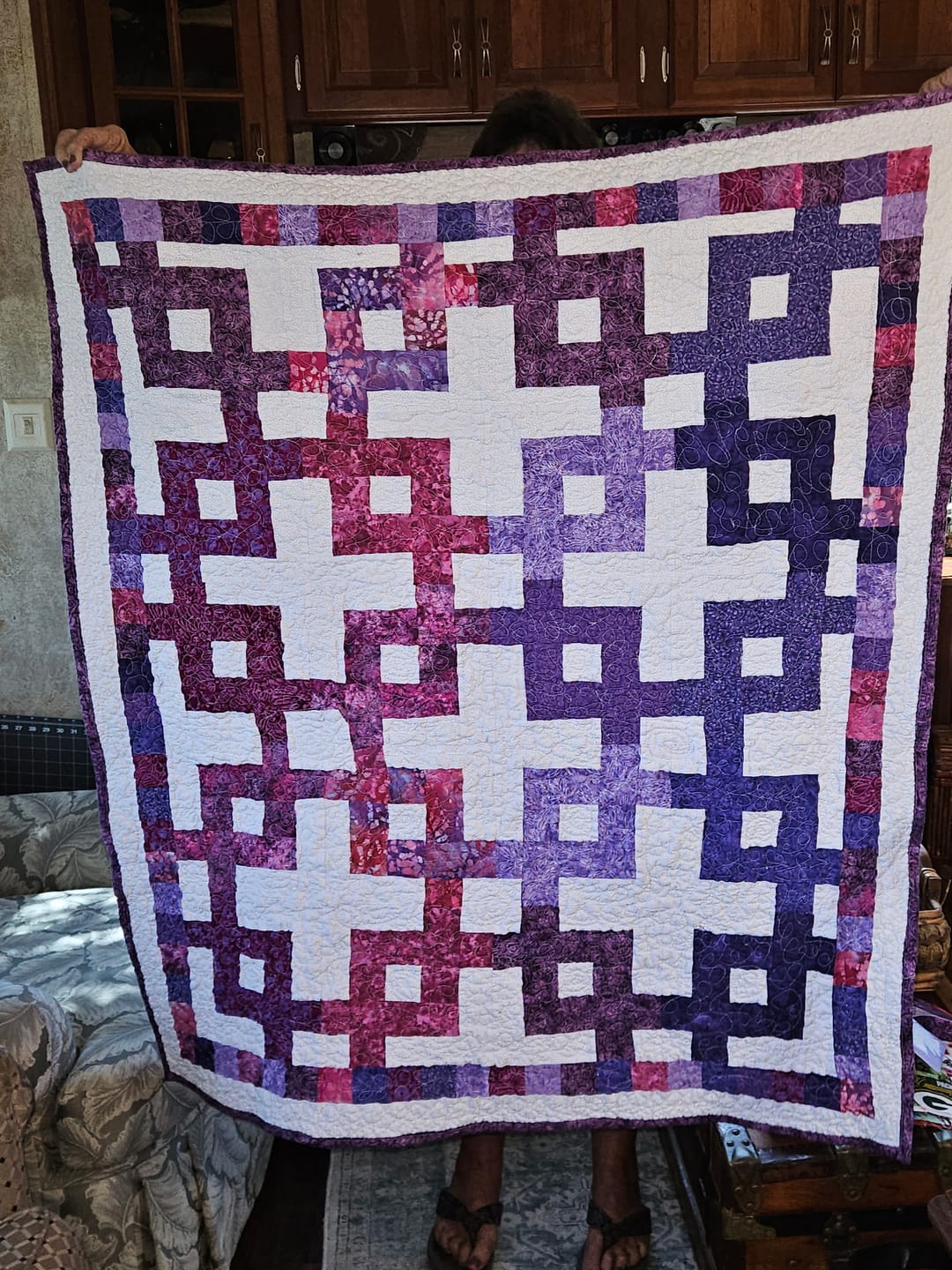 Customer photo review of Expressions Batiks - Daisy Dots – Masquerade -43/45" Wide – 100% Cotton – Riley Blake