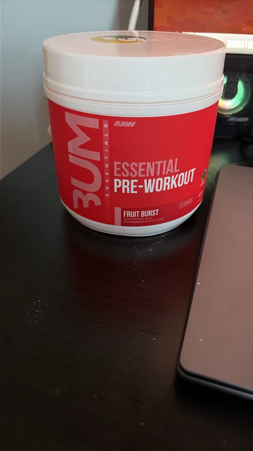 Customer photo review of CBUM - Essentiel Pre-Workout - 408g
