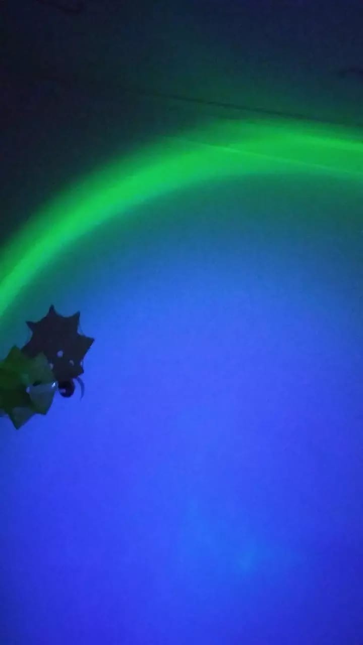 Customer photo review of RGB 16 Color Sunset Lamp