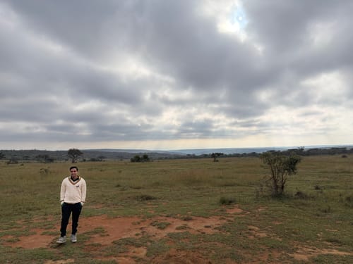 Customer photo review of Springboks 95 LS V-neck Knit-Ivory