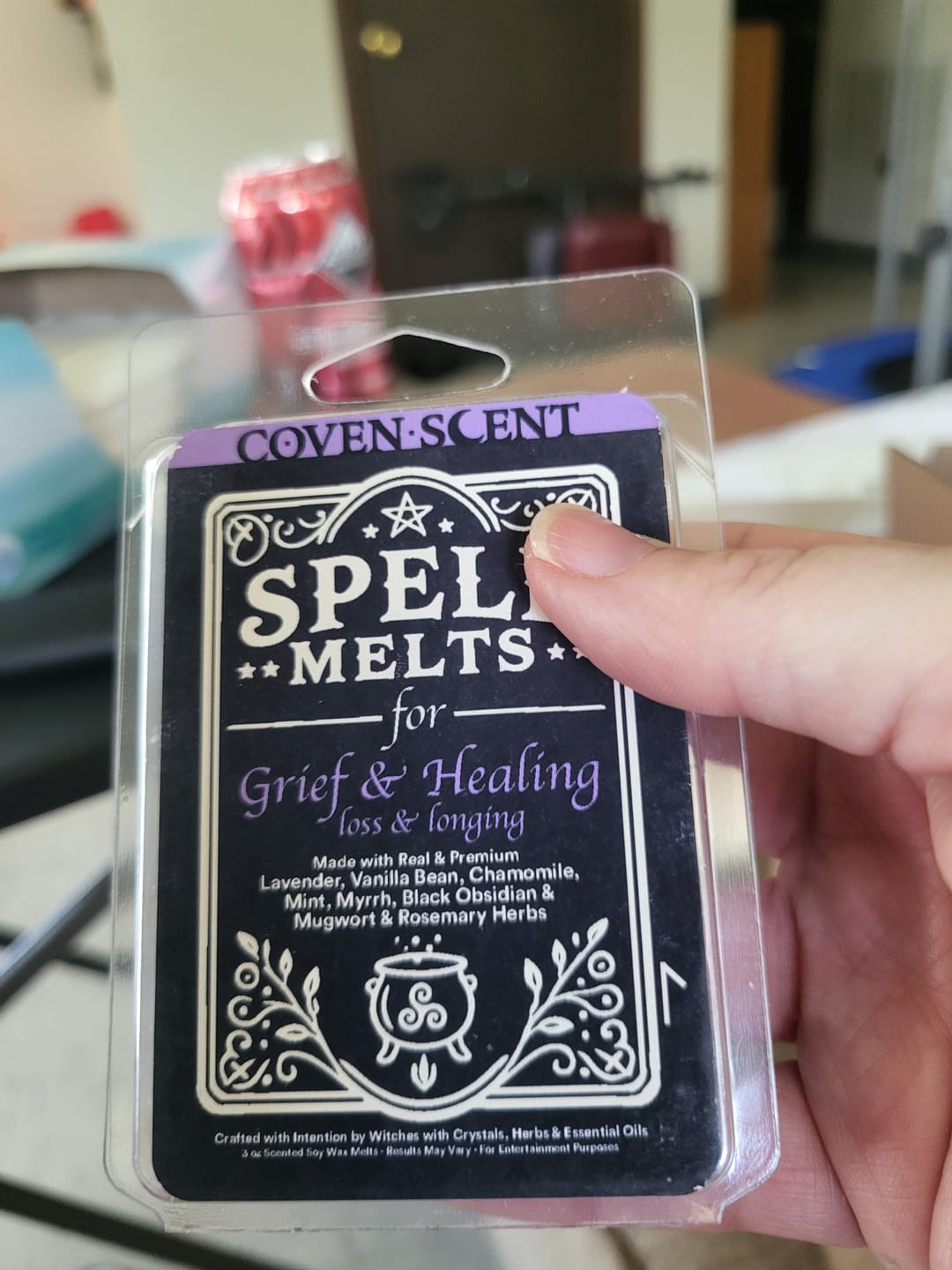 Customer photo review of Spell Melts for Grief & Healing Wax Melts