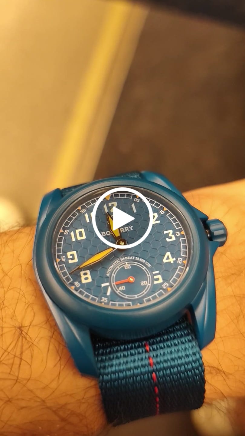 Customer video review of VOYAGER S72 – 72-Hour Power Reserve Titanium Automatic Field Watch, 100M Water Resistant | Cerulean Blue