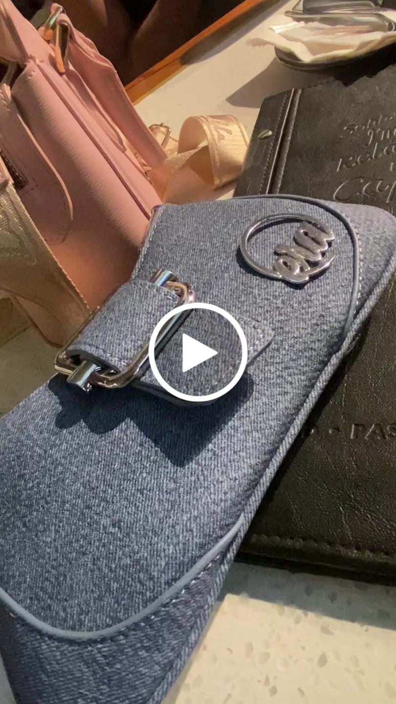 Customer video review of Denim Lily Shoulder Bag