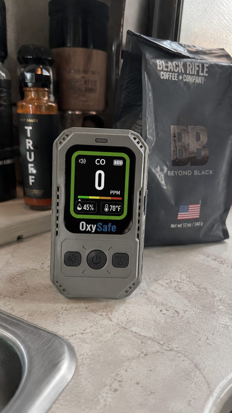 Customer photo review of OxySafe™ OffGrid RV & Motorhome CO Detector