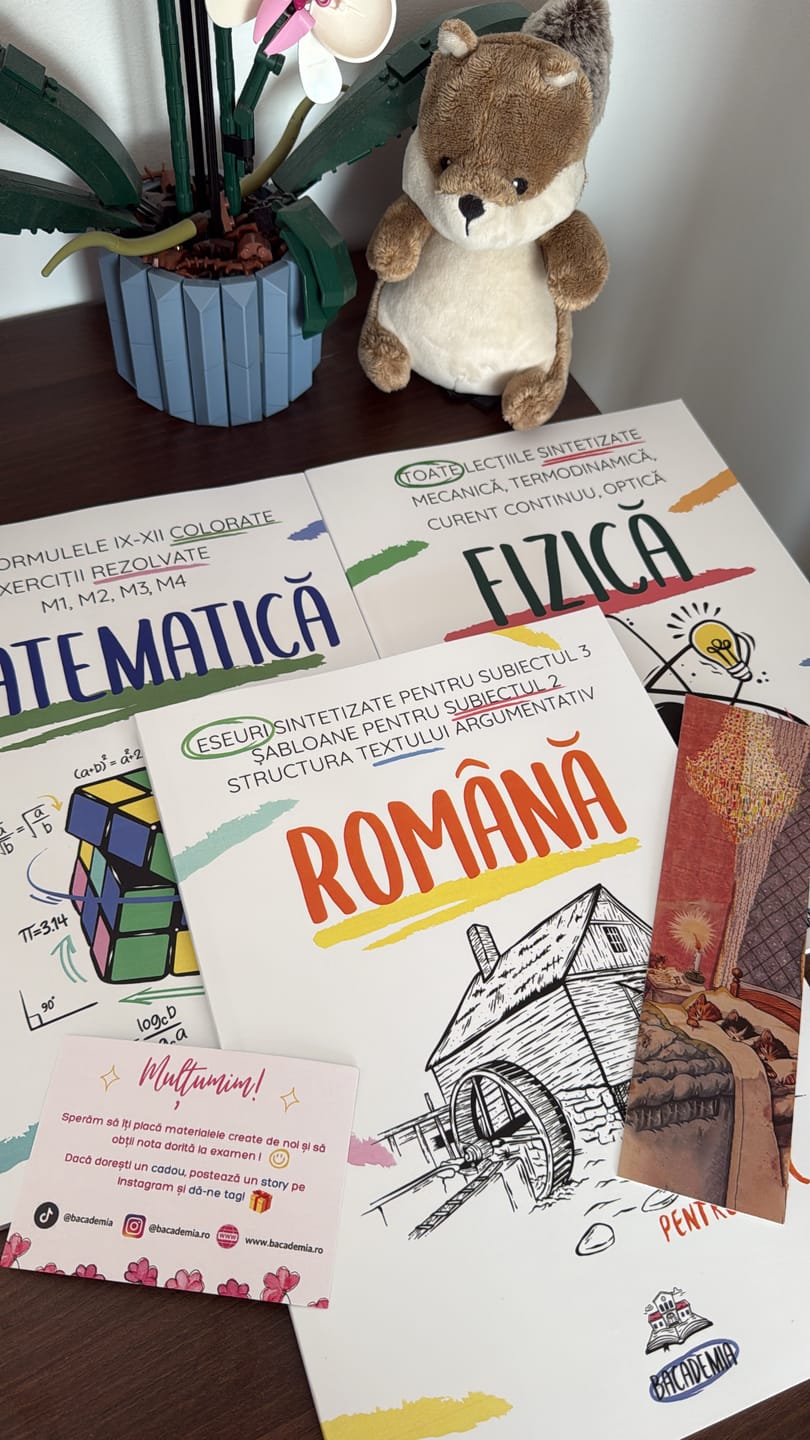 Customer photo review of Pachet Bacalaureat (Română + Matematică + Fizică) Bacademia