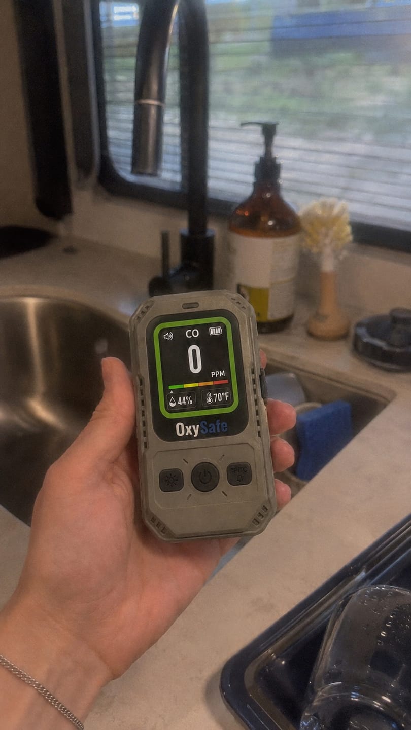 Customer photo review of OxySafe™ OffGrid RV & Motorhome CO Detector
