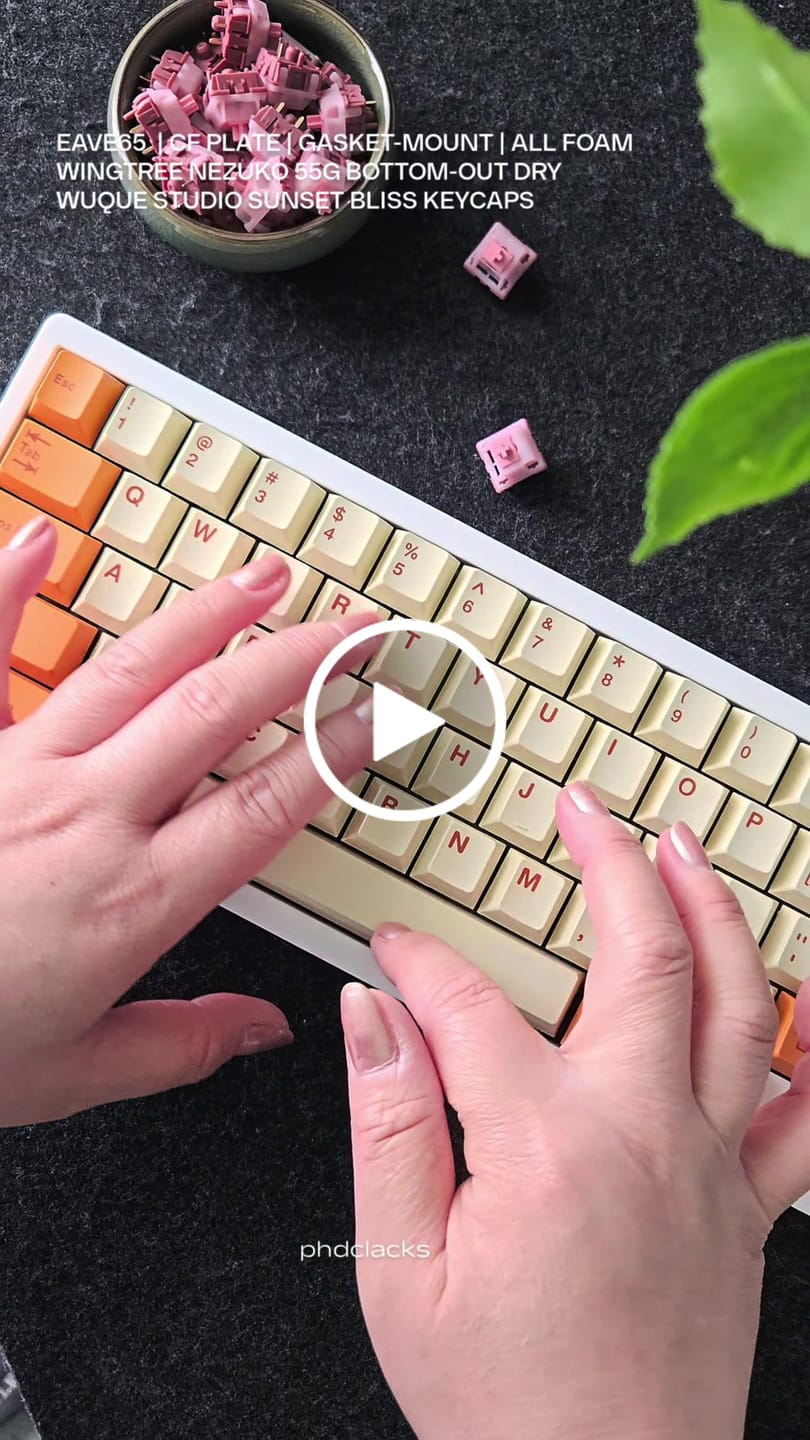 Customer video review of WINGTREE NEZUKO LINEAR SWITCH FACTORY LUBED (10PCS)