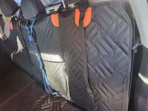 Customer photo review of Happy Hound - Back Seat Dog Cover 50% OFF NOW 🔥