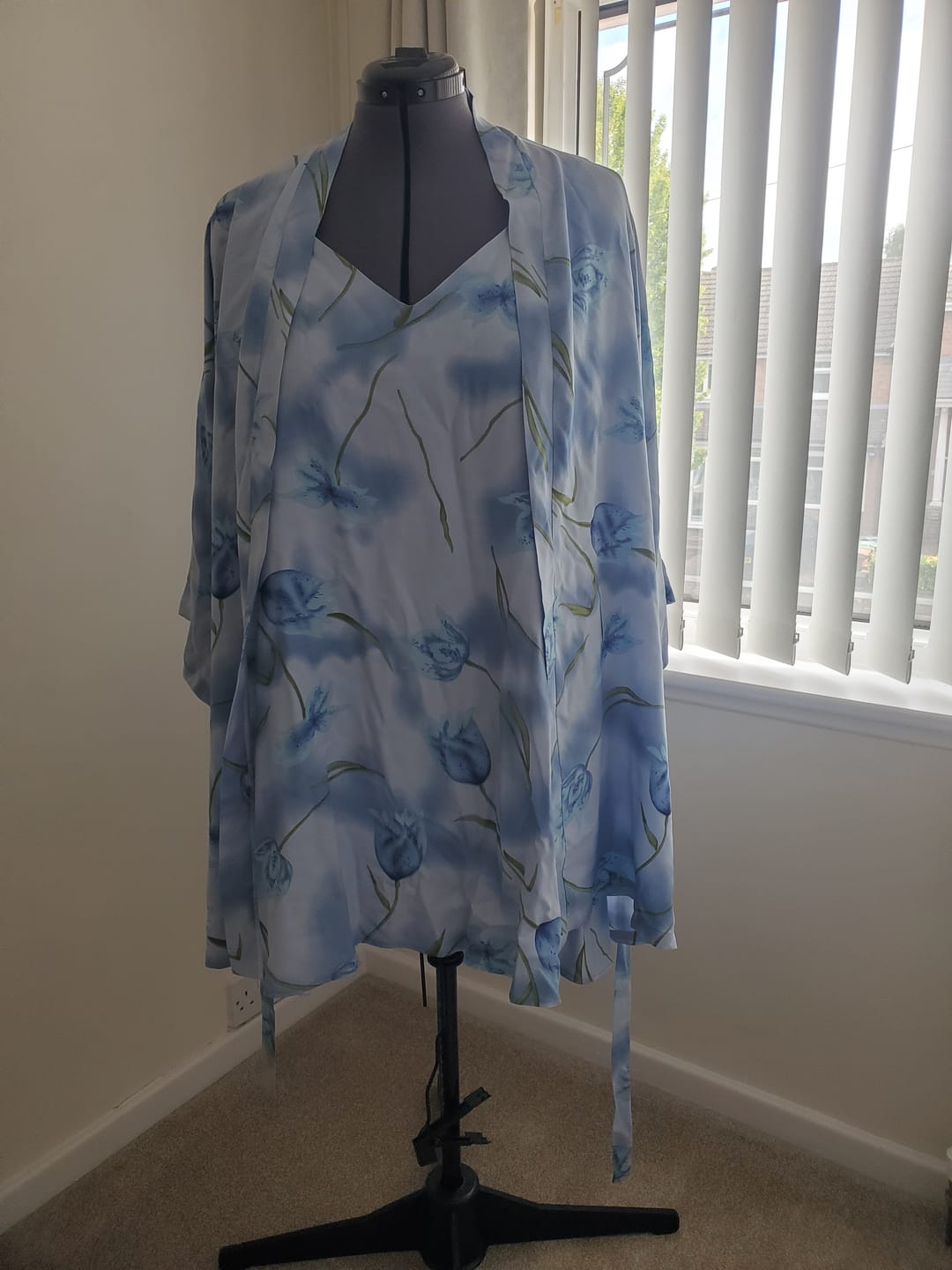 Customer photo review of Spring Petals Viscose Challis Fabric