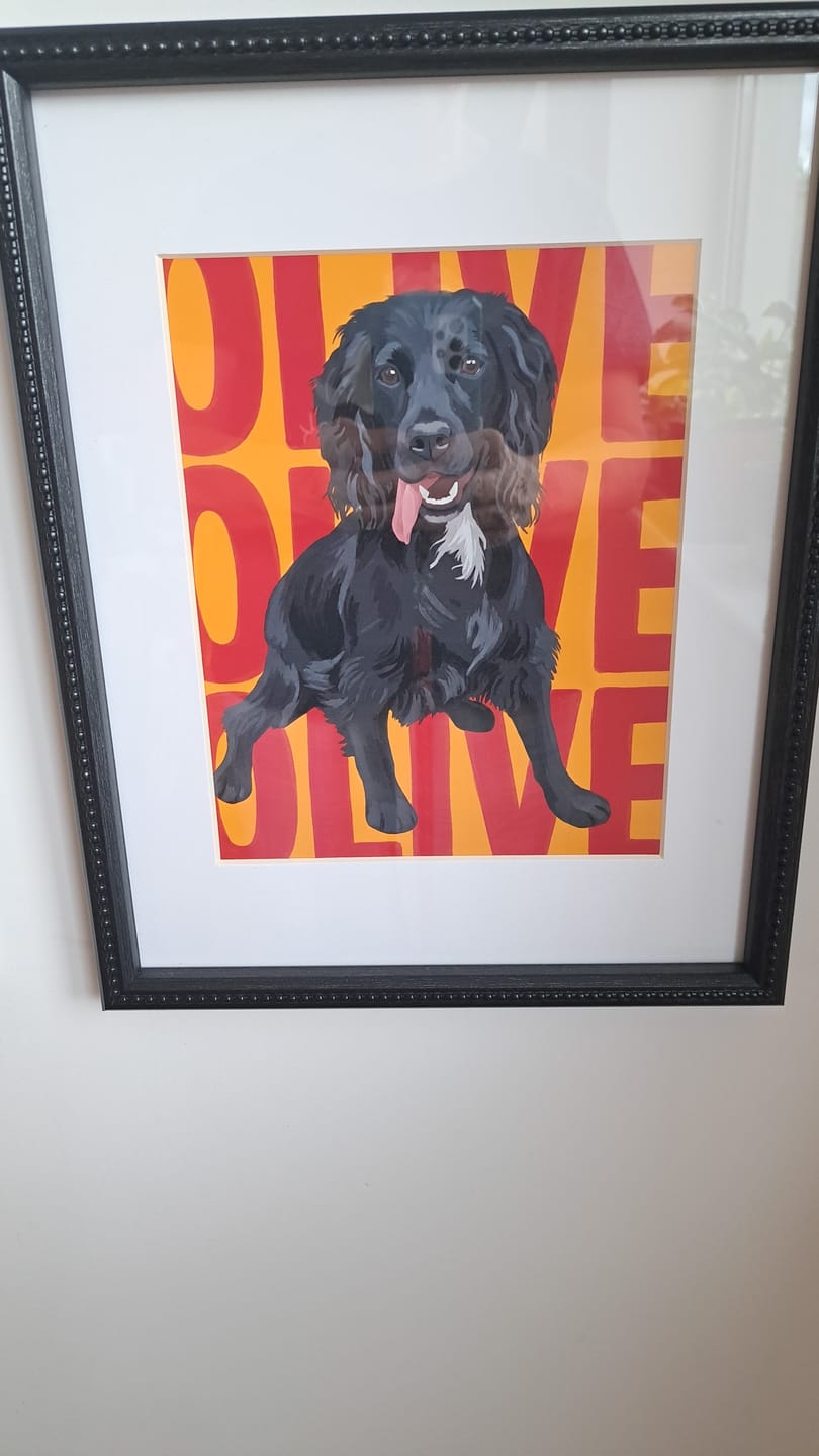 Customer photo review of Big Name - Personalised Poster