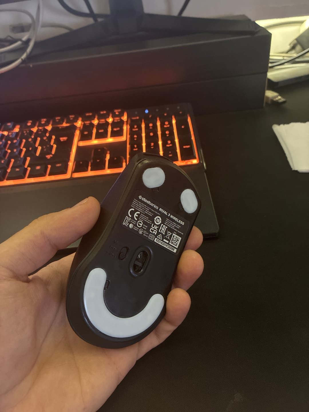 Customer photo review of Steelseries Rival 3/Rival 3 Wireless için Hoverpad V3 Mouse Skate