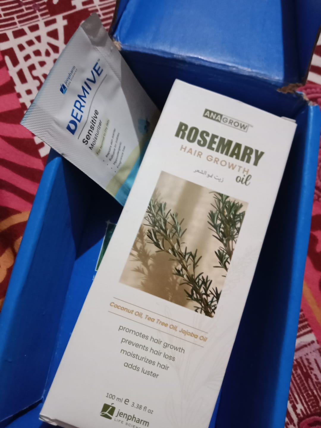 Customer photo review of Anagrow Rosemary Hair Oil