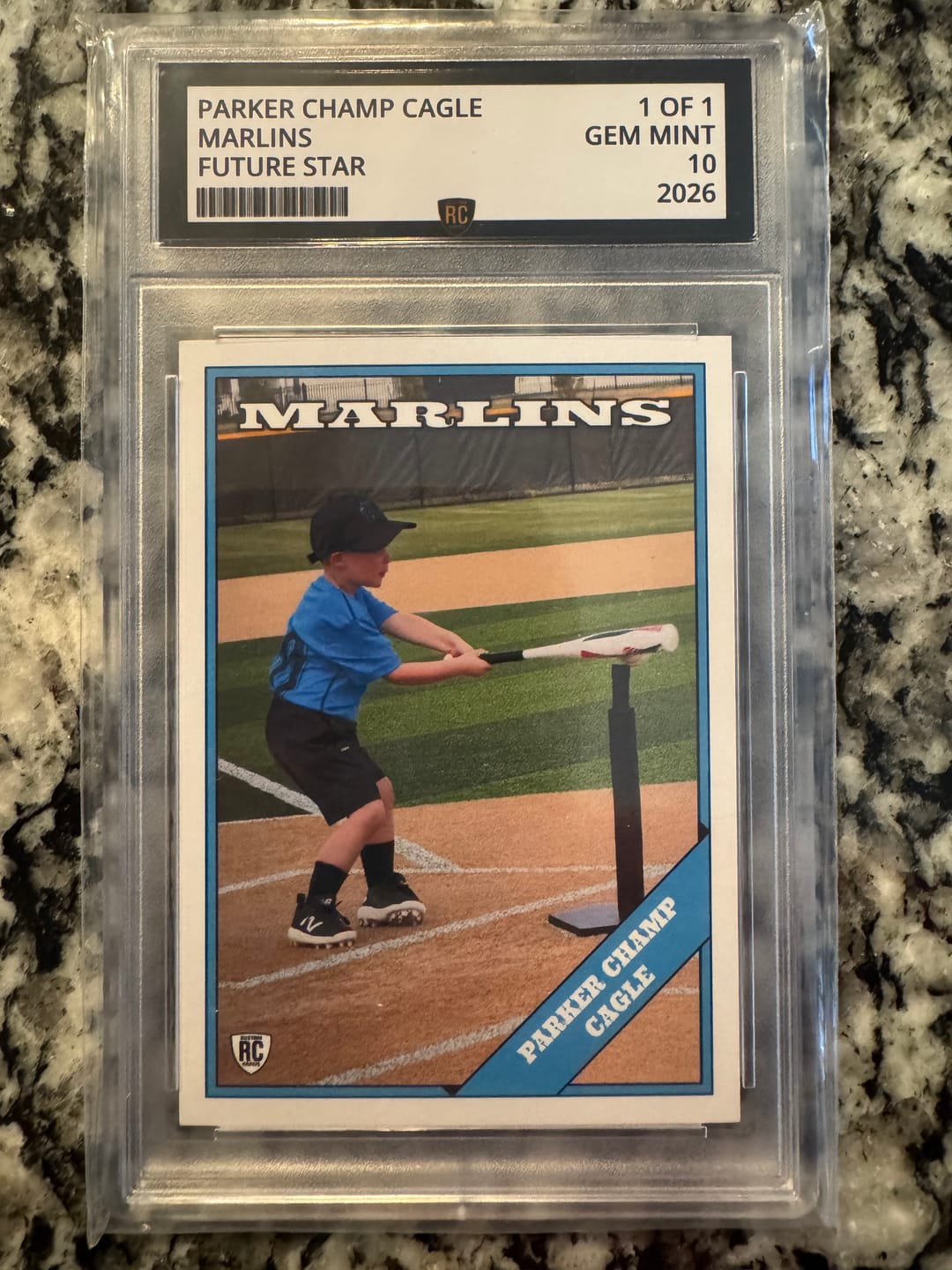 Customer photo review of Custom Graded Card