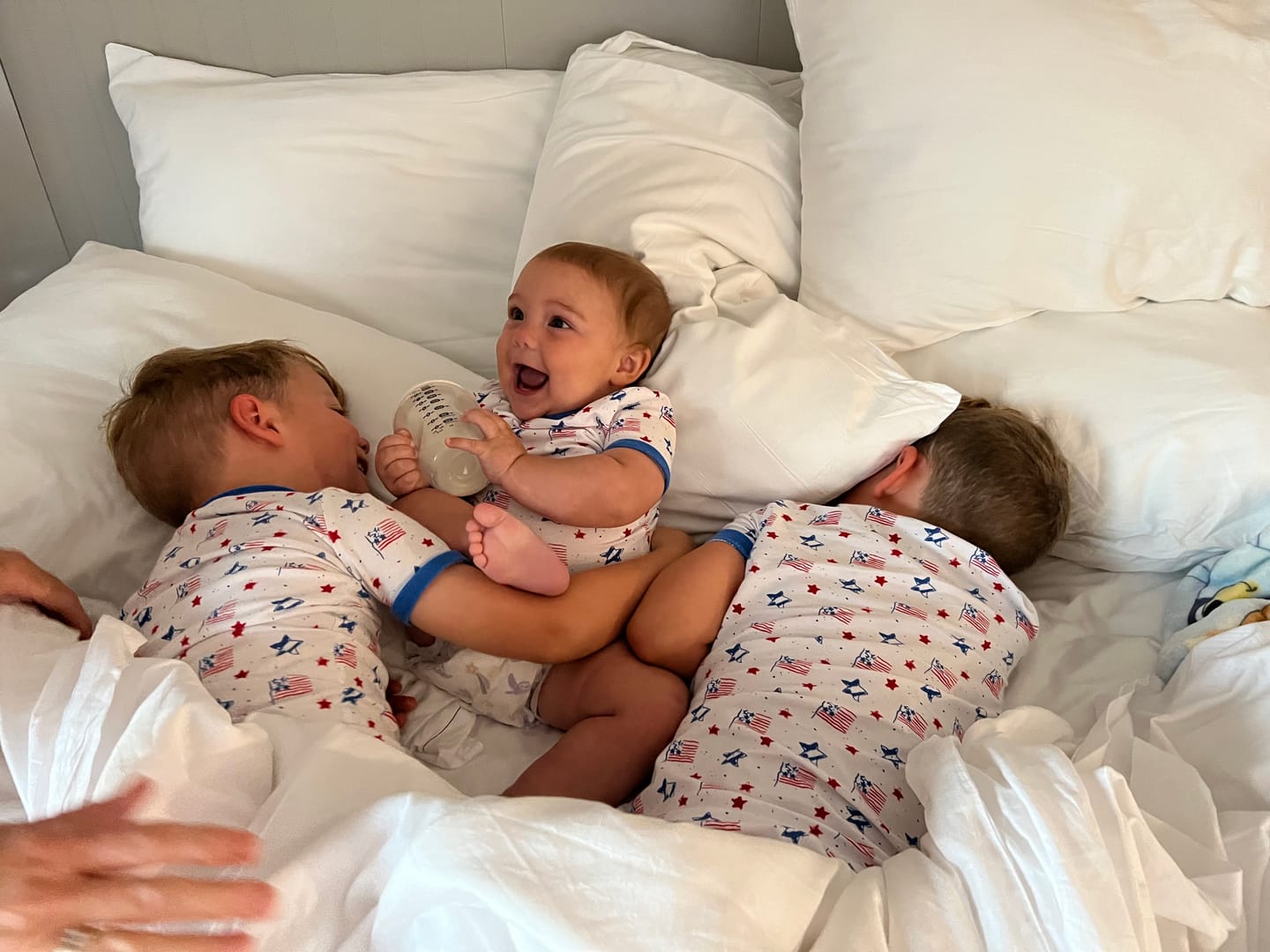 Customer photo review of Flag Print Short Pajamas