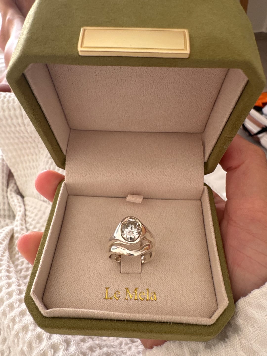 Customer photo review of Minky ring