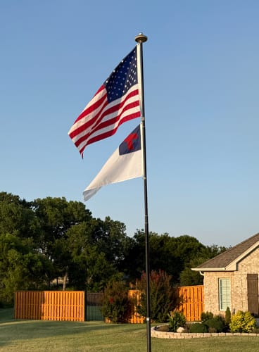 Customer photo review of 4' x 6' American Flag