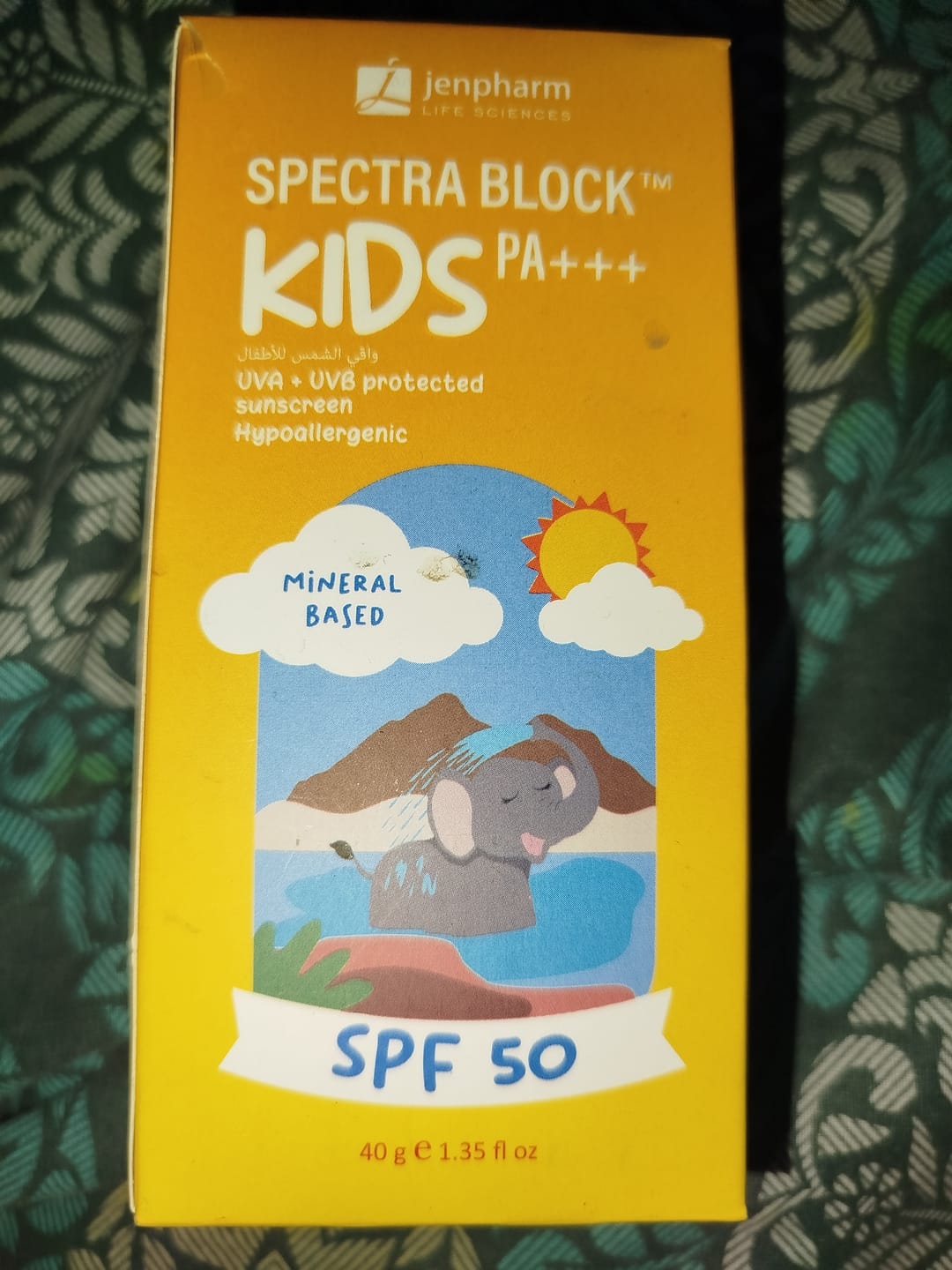 Customer photo review of Spectra Block Kids SPF50