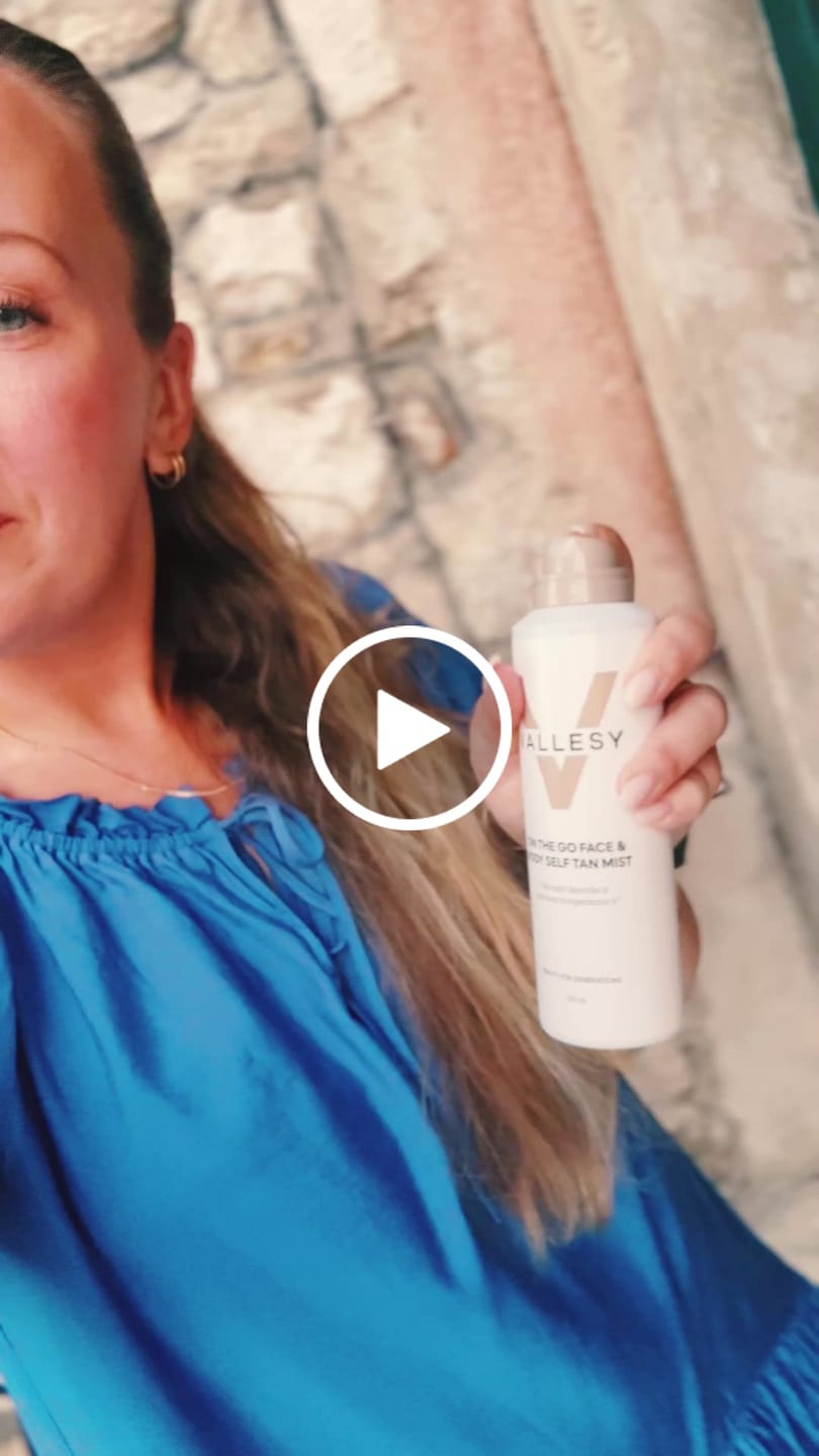 Customer video review of On The Go Face & Body Self Tan Mist